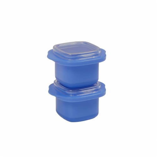 Jobar JB8247BLU Individual Ice Cube Tray, Blue - Set of 2 Perspective: front