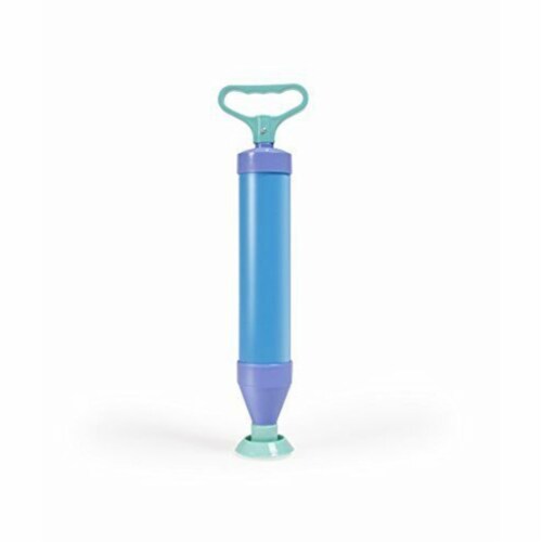 Jobar JC2715 Ideaworks Super Plunger Unclogsy Our Drain Instantly - Blue Perspective: front