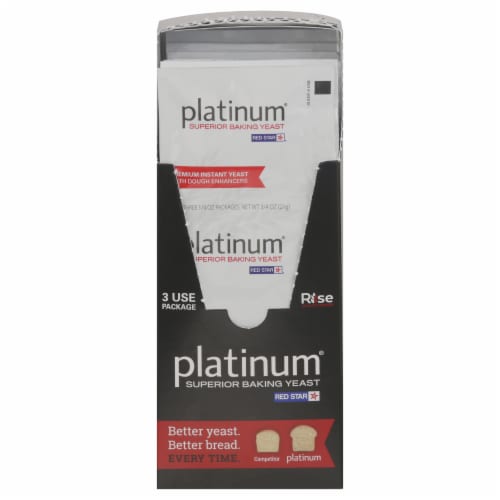 Red Star Platinum® Premium Instant Yeast Perspective: front