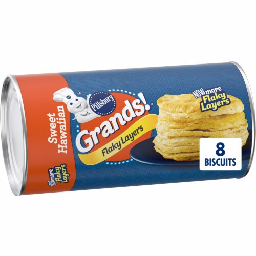 Pillsbury Grands Flaky Layers Sweet Hawaiian Biscuits Perspective: front