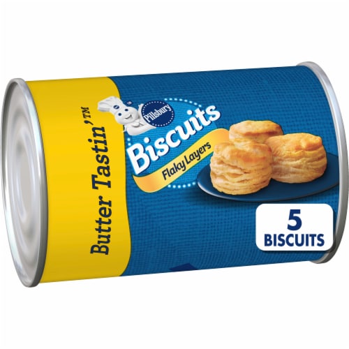 Pillsbury Flaky Layers Butter Tastin'™ Canned Biscuits Perspective: front