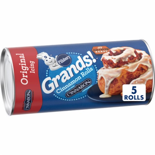 Pillsbury Grands! Cinnabon Cinnamon and Original Icing Cinnamon Rolls