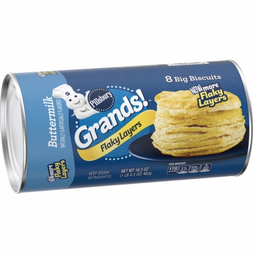 Pillsbury Grands!™ Flaky Layers Refrigerated Buttermilk Biscuit Dough Perspective: front