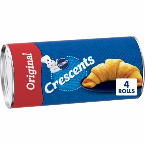 Pillsbury Original Crescent Rolls Refrigerated Canned Pastry Dough, 8 ct /  1 oz - King Soopers