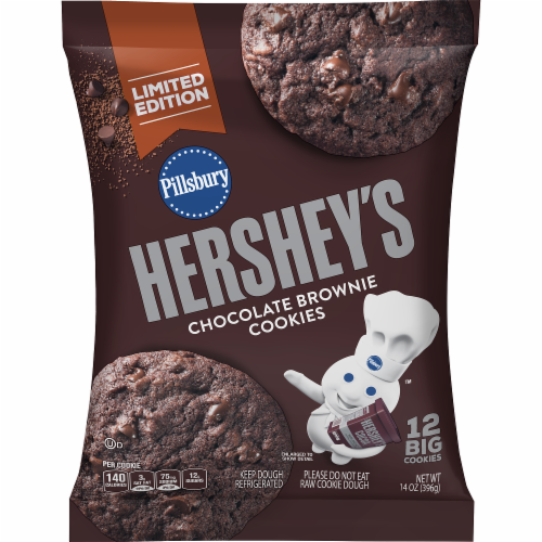 Pillsbury Hershey's Chocolate Brownie Cookie Dough Perspective: front