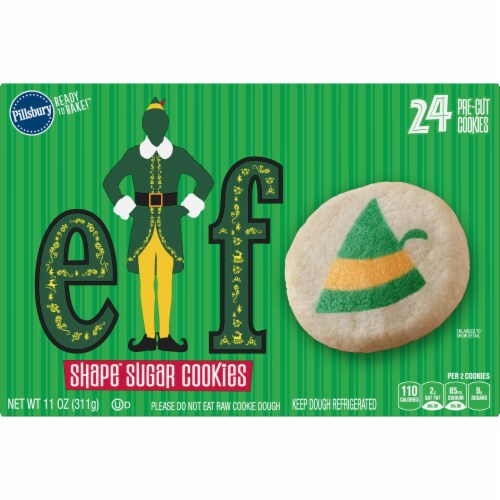 Pillsbury Elf Shape Sugar Cookie Dough Perspective: front