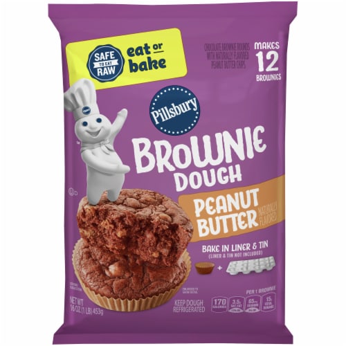 Pillsbury Place & Bake Peanut Butter Chip Brownies Perspective: front
