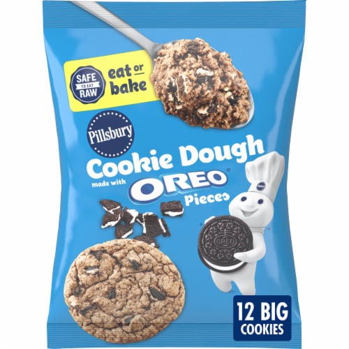 Pillsbury™ Eat or Bake OREO® Pieces Cookie Dough Perspective: front