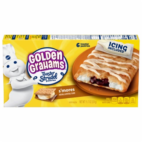 Pillsbury Golden Grahams S'Mores Toaster Strudel Pastries Perspective: front