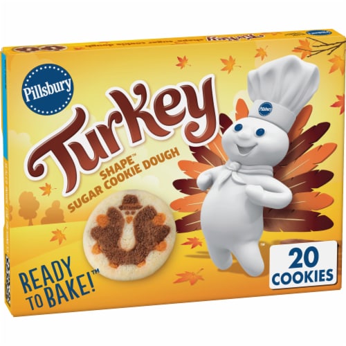Pillsbury™ Ready To Bake™ Turkey Shape™ Sugar Cookie Dough Perspective: front