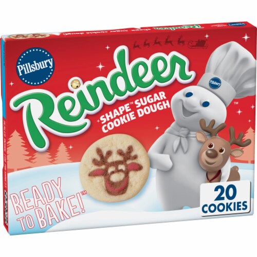Pillsbury Ready to Bake! Reindeer Shape Cookie Dough