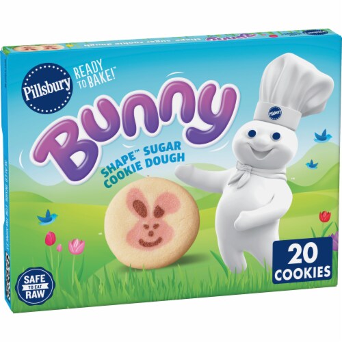 Pillsbury™ Ready to Bake™ Bunny Shape™ Sugar Cookie Dough Perspective: front