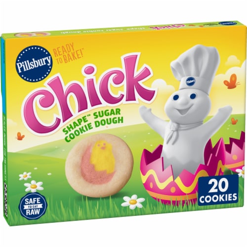 Pillsbury™ Ready To Bake™ Chick Shape™ Sugar Cookie Dough Perspective: front