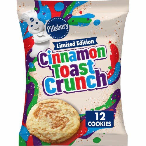 Pillsbury Ready to Bake! Cinnamon Toast Crunch Cinnamon Flavored Cookie Dough Perspective: front