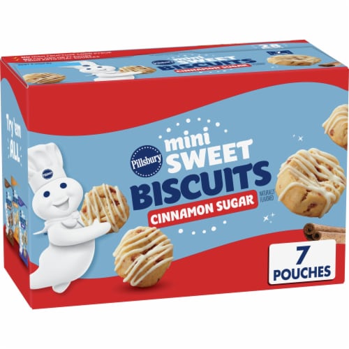 Pillsbury Cinnamon Sugar Soft Baked Mini Sweet Biscuits Perspective: front