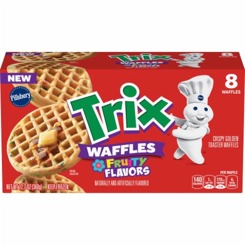 Pillsbury® Trix™ Fruity Flavors Frozen Waffles Perspective: front