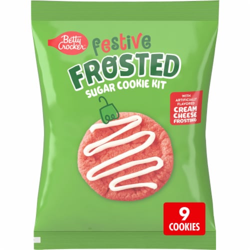 Betty Crocker Ready To Bake Festive Frosted Sugar Cookie Kit Perspective: front