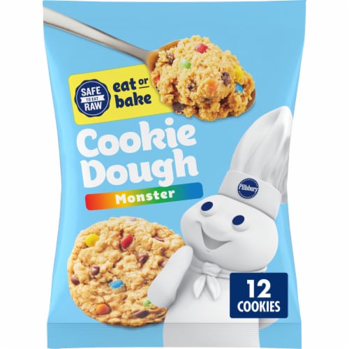 Pillsbury Ready to Bake Monster Refrigerated Cookie Dough Perspective: front
