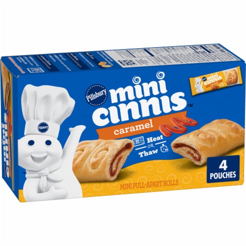 Pillsbury Frozen Mini Cinnis Heat or Thaw Pull-Apart Caramel Rolls Perspective: front