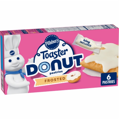 Pillsbury Frosted Toaster Donut Pastries 6 Count, 9.5 OZ Perspective: front