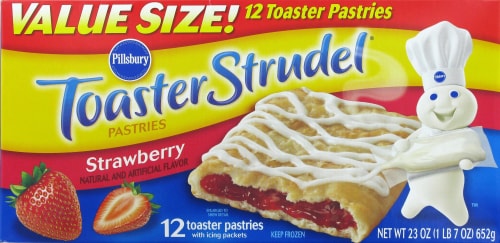 Pillsbury Strawberry Toaster Strudel Perspective: front