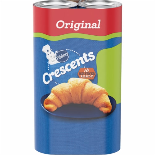 Pillsbury Original Crescent Rolls Refrigerated Canned Pastry Dough, 2 pk /  8 oz - Foods Co.