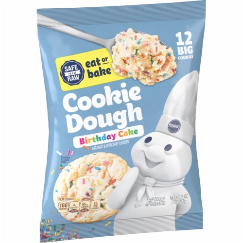 Pillsbury™ Ready to Bake!™ Birthday Cake Cookie Dough Perspective: front