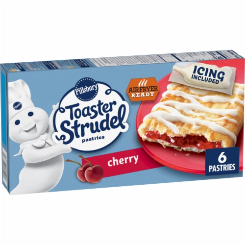Pillsbury Cherry Toaster Strudel Frozen Patries Perspective: front
