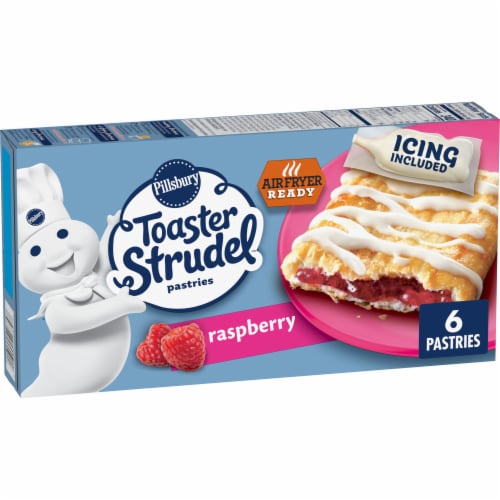 Pillsbury Raspberry Toaster Strudel Frozen Pastries Perspective: front