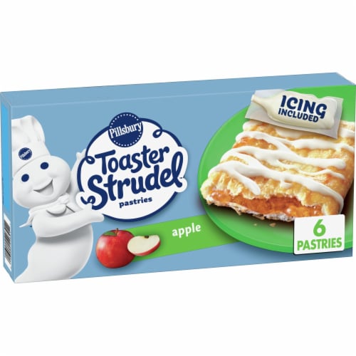Pillsbury Apple Toaster Strudel Frozen Pastries Perspective: front
