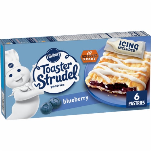 Pillsbury Blueberry Toaster Strudel Frozen Pastries Perspective: front