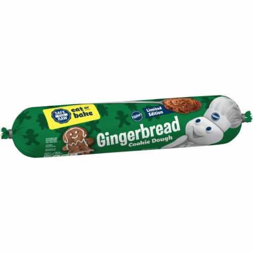 Pillsbury Ready to Bake Limited Edition Gingerbread Cookie Dough Perspective: front