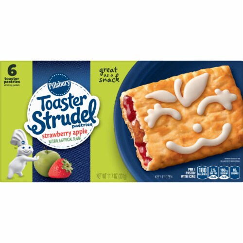 Pillsbury Strawberry Apple Toaster Strudel Pastries, 6 ct / 11.7 oz