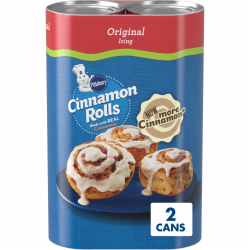 Pillsbury Cinnamon Rolls Refrigerated Pastry Dough With Original Icing