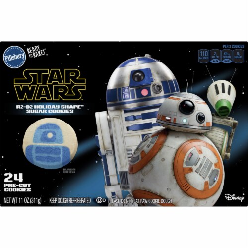 Pillsbury Pre-Cut Star Wars R2-D2 Sugar Cookie Dough Perspective: front