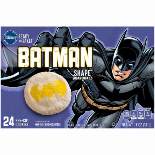Pillsbury Ready To Bake! Batman Shape Sugar Cookie Dough Perspective: front