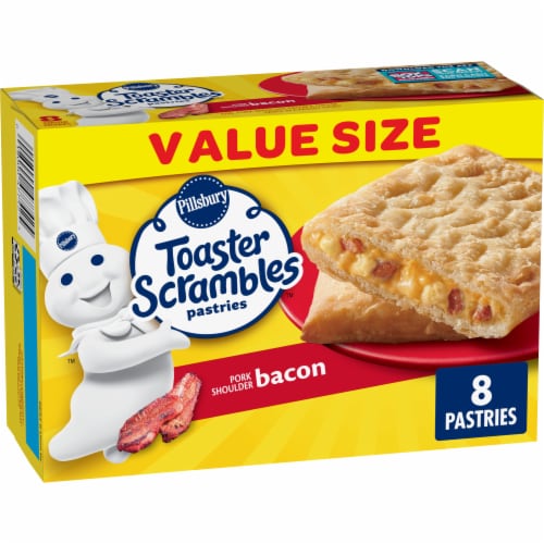 Pillsbury™ Bacon Toaster Scrambles Frozen Breakfast Pastries Perspective: front