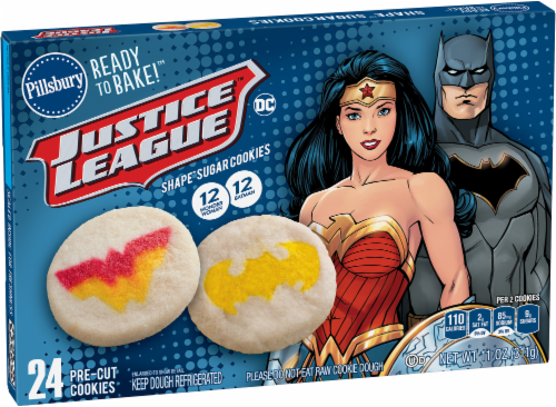 Pillsbury Ready to Bake Justice League Sugar Cookie Dough Perspective: front