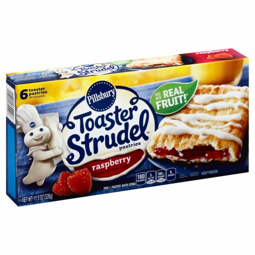 Pillsbury Raspberry Toaster Strudel Perspective: front