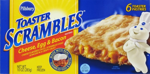 Pillsbury Cheese Egg & Bacon Toaster Scrambles Perspective: front