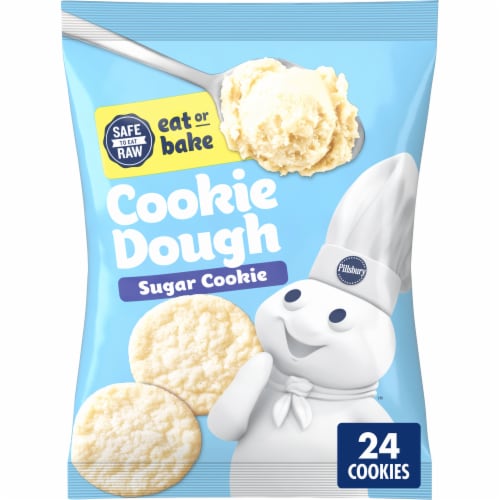 Pillsbury Ready To Bake Refrigerated Sugar Cookie Dough, 24 ct / 0.67 ...