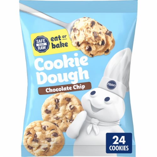 Pillsbury Ready to Bake Refrigerated Chocolate Chip Cookie Dough Perspective: front