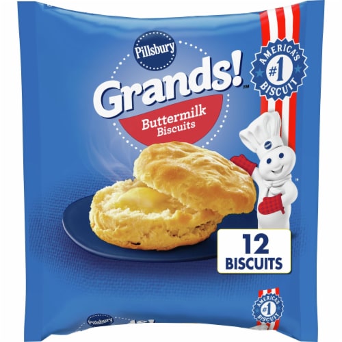 Pillsbury Grands!™ Buttermilk Frozen Biscuits Perspective: front