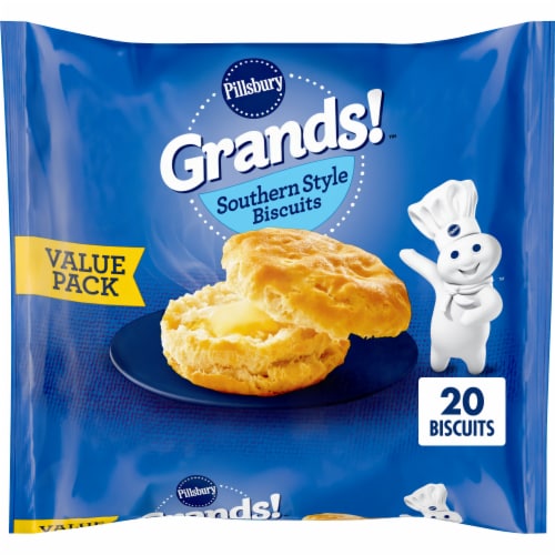 Pillsbury Grands! Southern Style Frozen Breakfast Biscuits, Value Pack, 20 ct., 41.6 oz