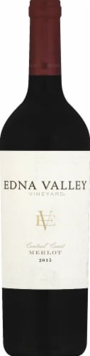 Edna Valley Vineyard Merlot Red Wine Perspective: front