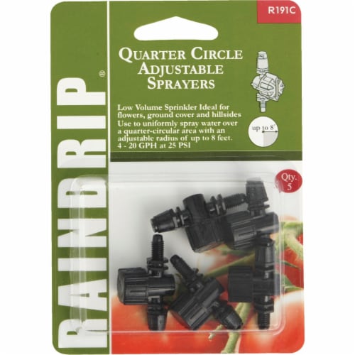 Raindrip Quarter Circle Adjustable Sprayer (5-Pack) R191CT Perspective: front