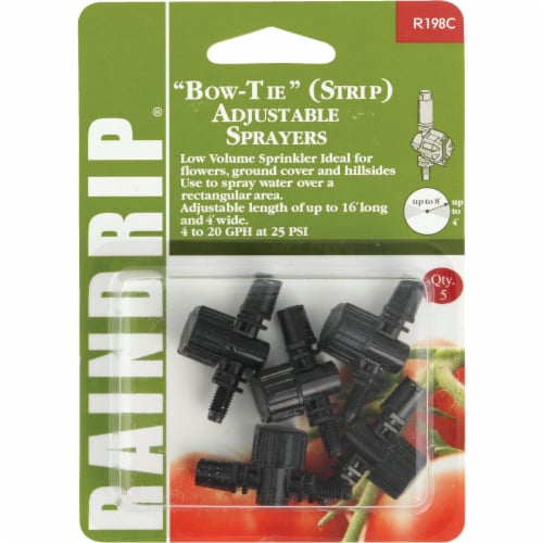 Raindrip Bow Tie Adjustable Sprinkler Head Sprayer (5-Pack) R198CT Perspective: front