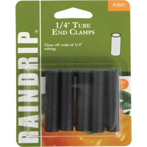 Raindrip 1/4 in. Tube End Clamp 5 pk Raindrip 1/4 in. Tube End Clamp 5 pk