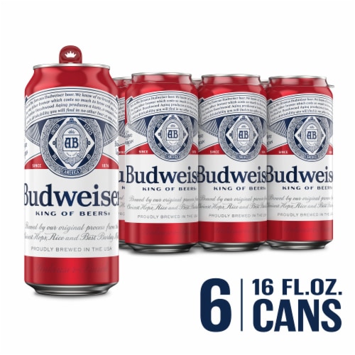 Budweiser American Lager Beer Perspective: front