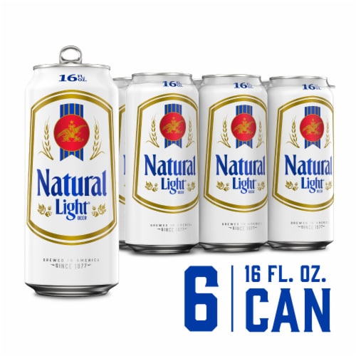 Natural Light Lager Beer Perspective: front